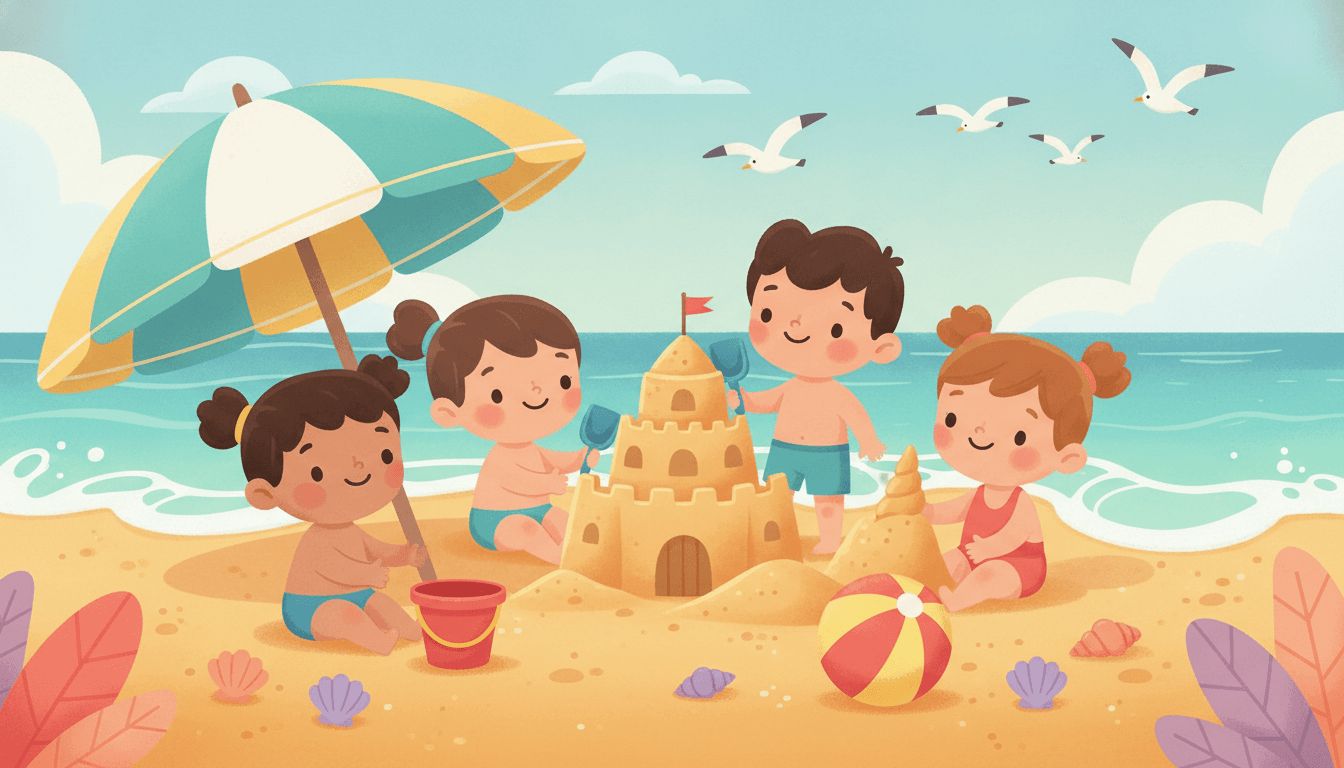 Beach - AI picture book example