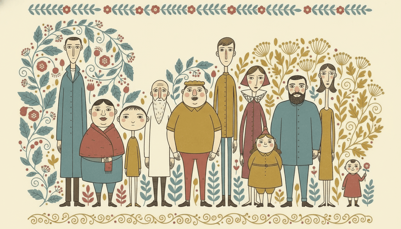 Folk Decorative Books - AI picture book