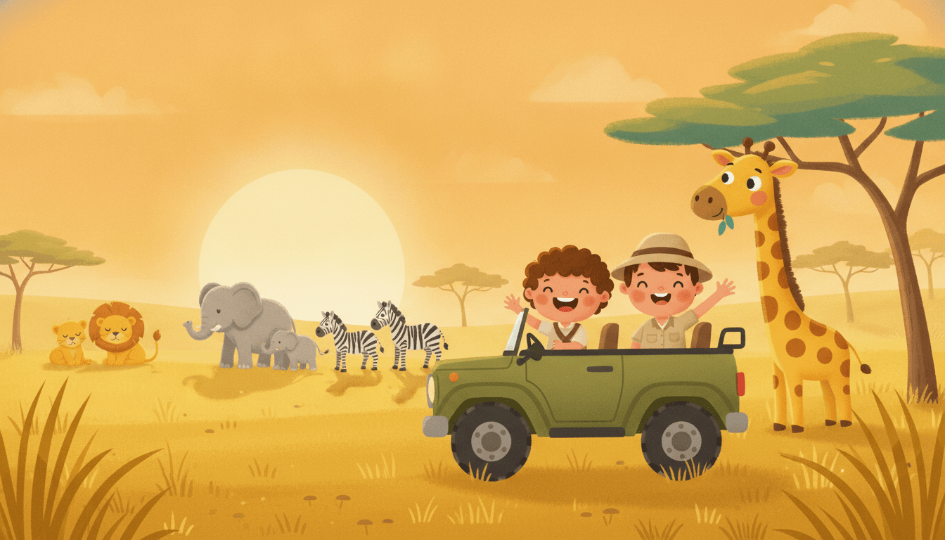 Safari - AI picture book example