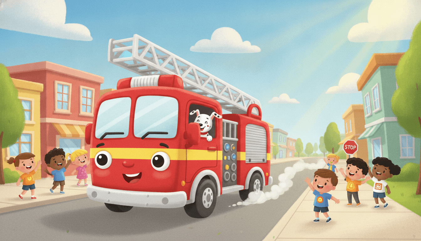 Vehicles - AI picture book example