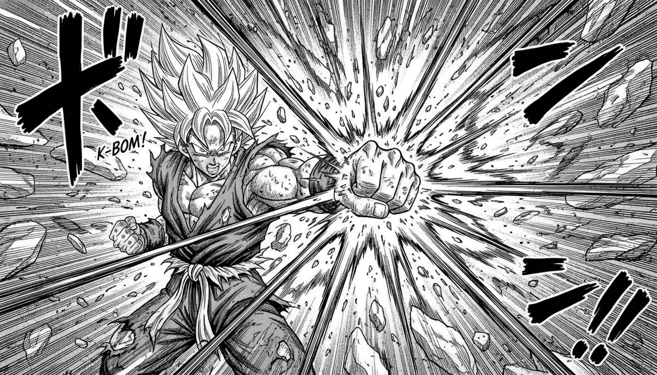 Shonen manga style example