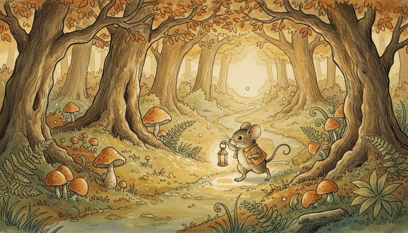 Classic style kids picture book illustration