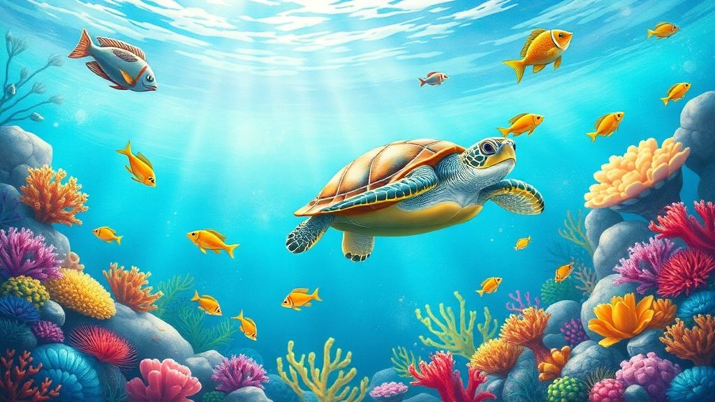 Ocean - AI picture book example