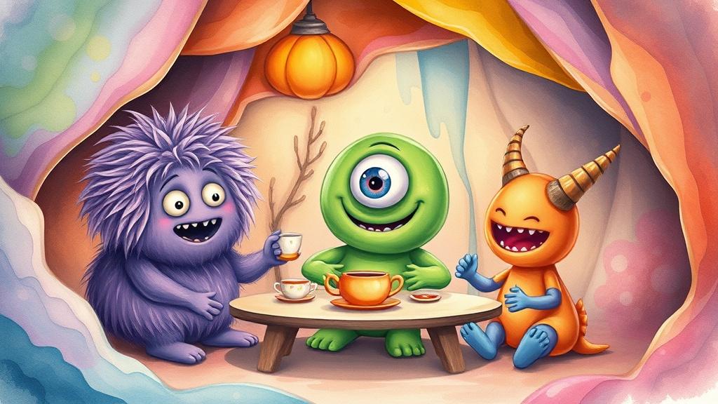 Monster - AI picture book example