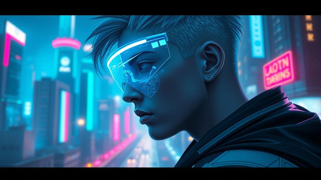 Cyberpunk OC story generator output style