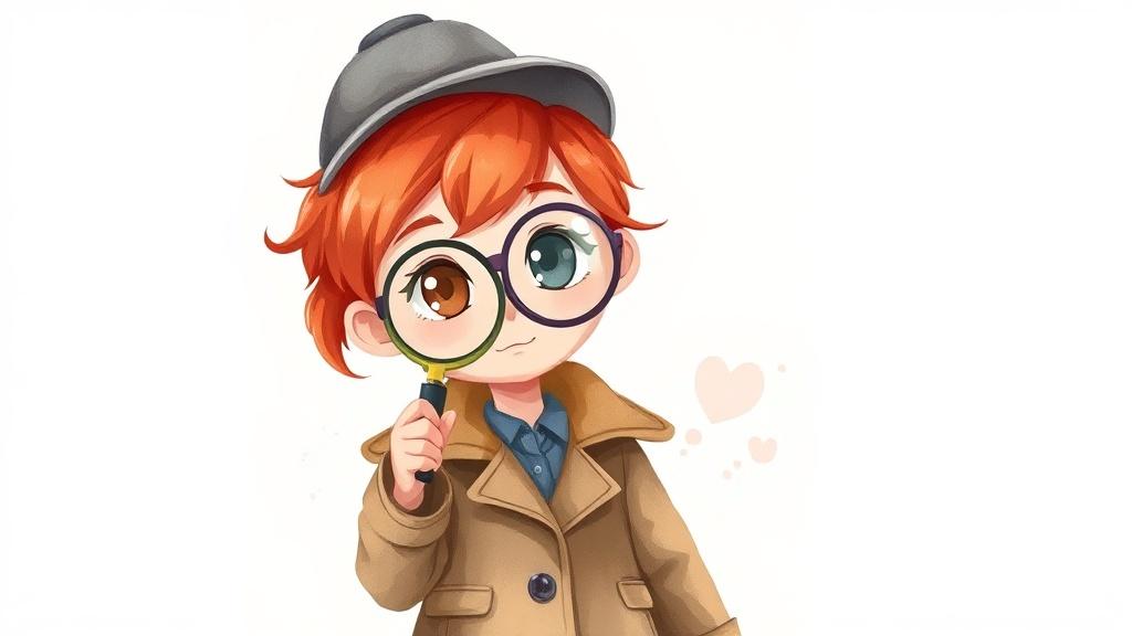 Watercolor story character design style for book authors