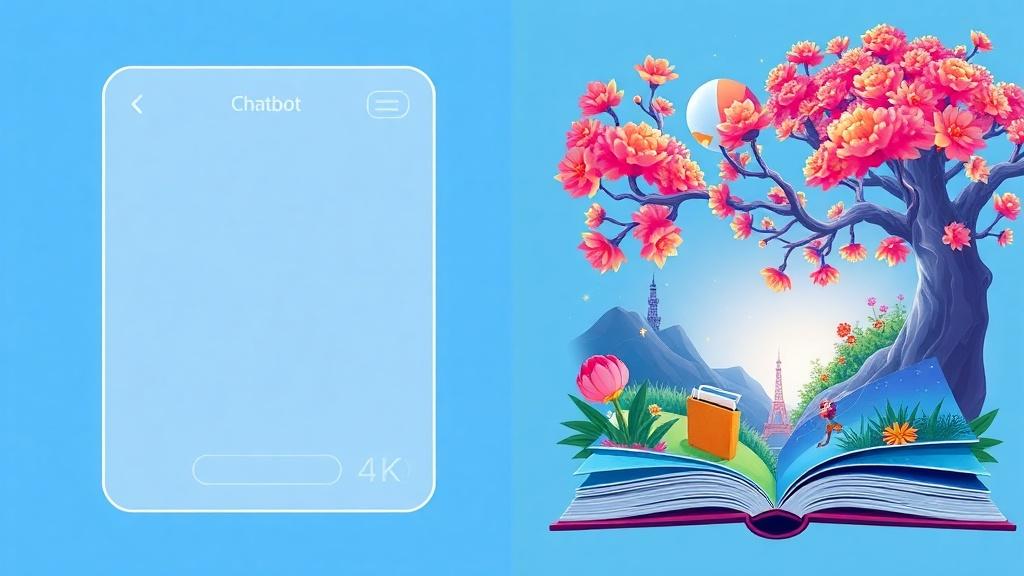 Side-by-side comparison of basic chatbot story versus C2Story professional AI-generated picture book