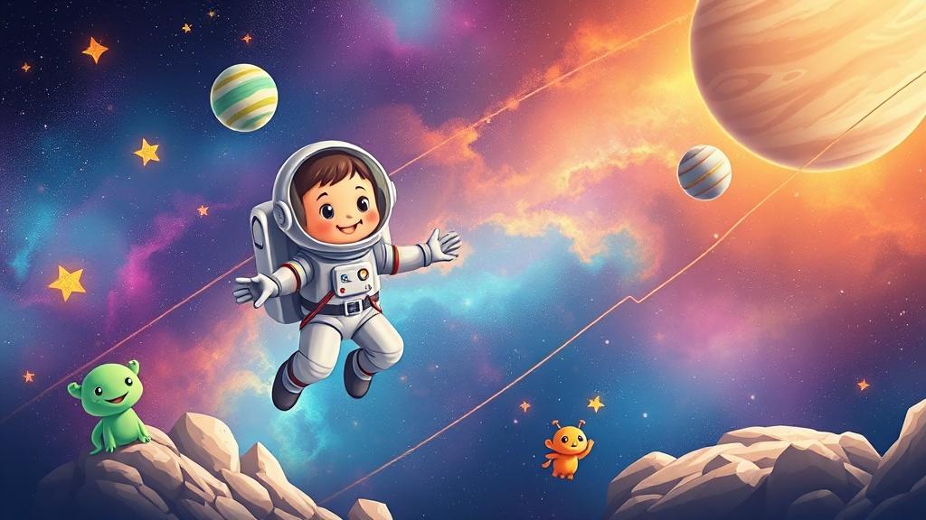 Space Stories - AI picture book